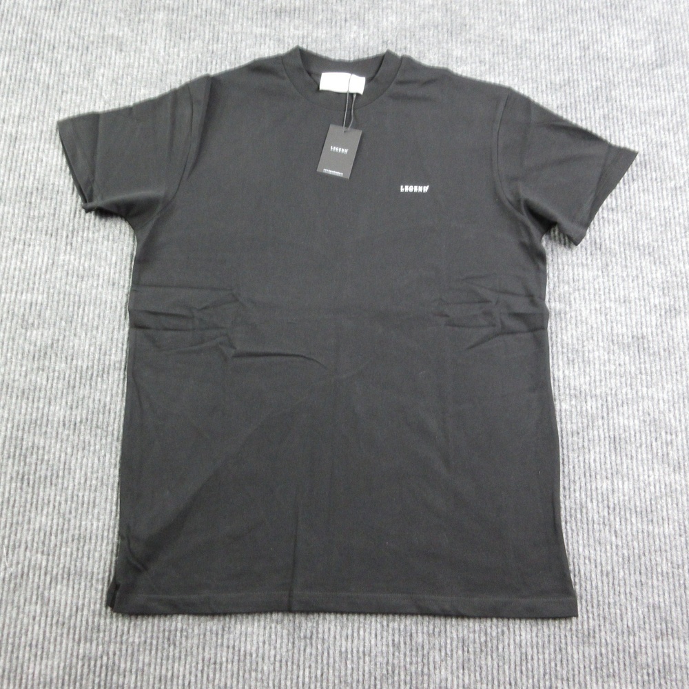 Legend Shirt Mens L Black Cotton Crew Neck Premium Basic T-Shirt Logo NWT